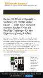 Mobile Screenshot of bester-3d-drucker.com